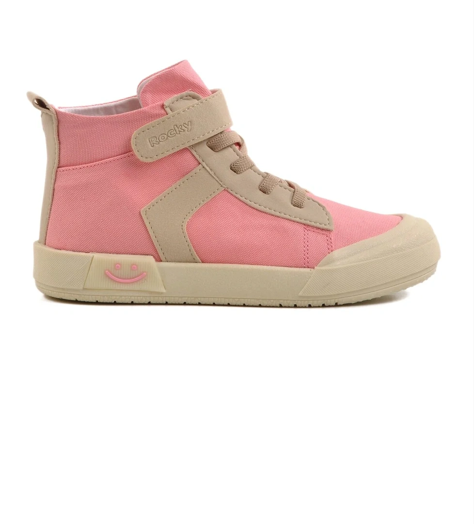 Pudra Cırtlı Bilek Boy Çocuk Spor Ayakkabı 7465 F