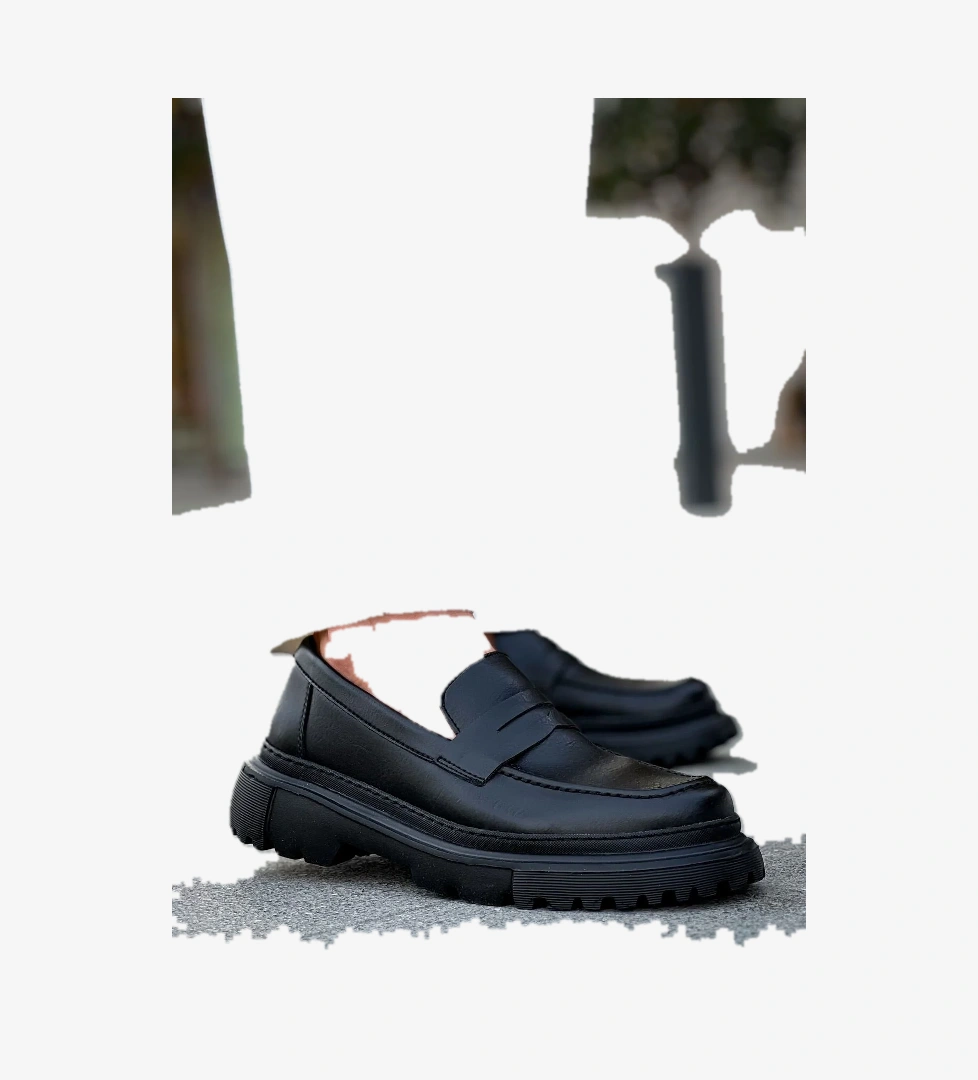 Pabucmarketi Düz Erkek Günlük Ayakkabı Siyah model görseli