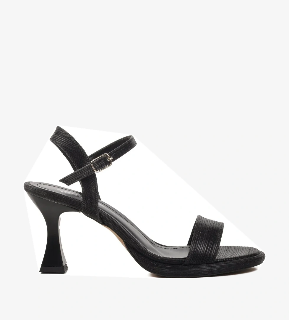 Aspor Siyah Kadın Topuklu Sandalet - Görsel 1