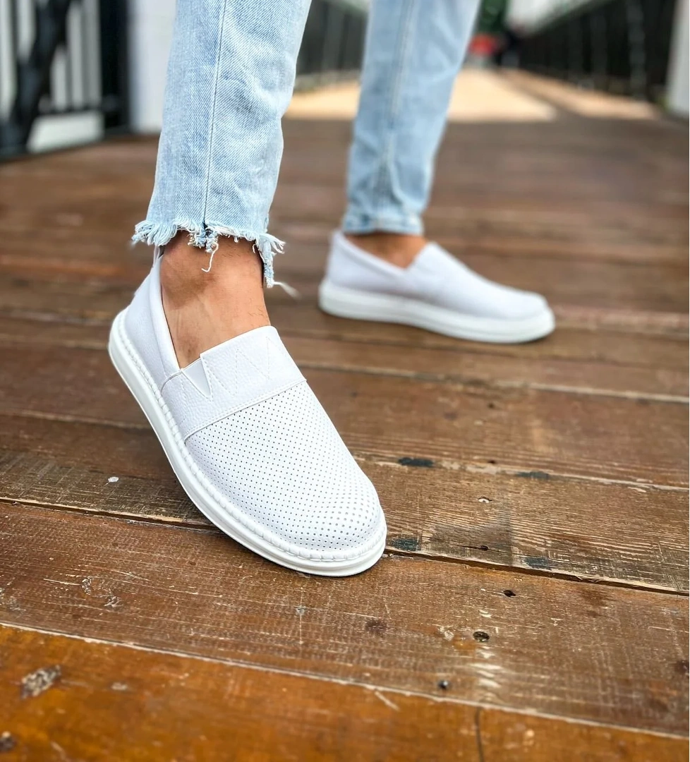 Düz Erkek Günlük Ayakkabı Beyaz