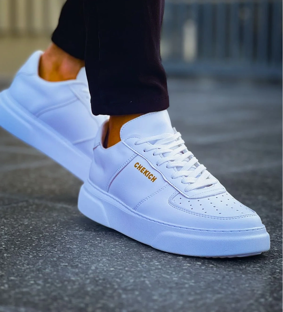 Bağcıklı Erkek Günlük Ayakkabı Beyaz Beyaz