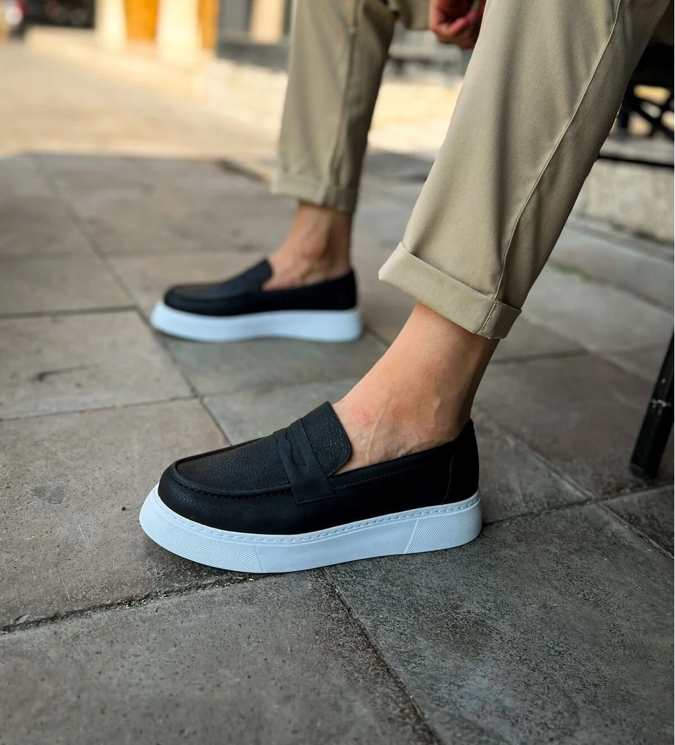 Düz Erkek Günlük Ayakkabı Siyah