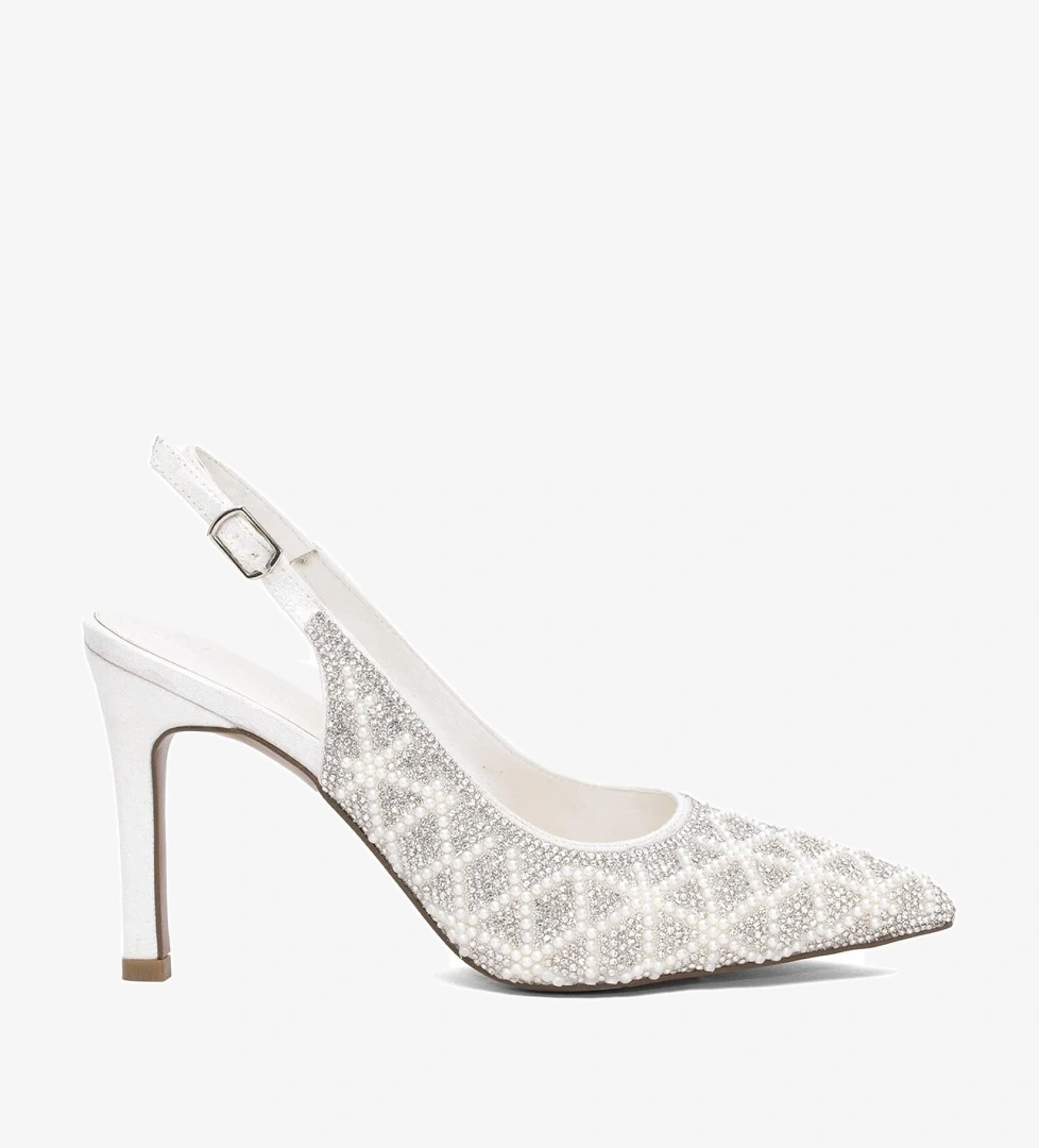 25BY223.1001T Kadın Klasik Topuklu Ayakkabı Sedef - Görsel 1