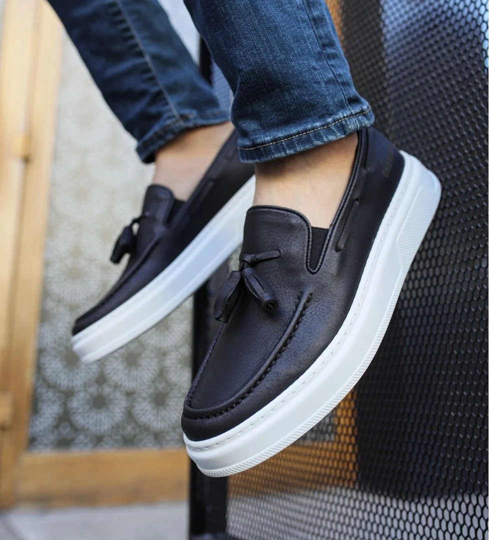 Püsküllü Loafer Erkek Ayakkabı Siyah