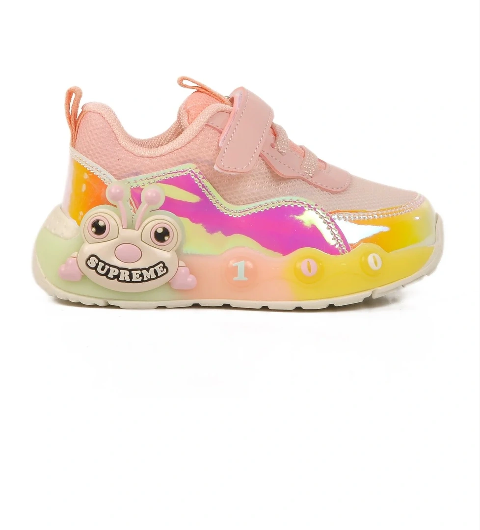 Pudra Cırtlı Hafif Kız Çocuk Spor Ayakkabı 1905 B