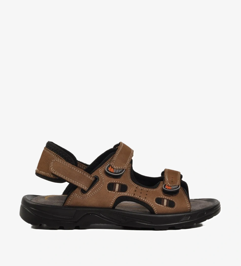 Kum Nubuk Hakiki Deri Erkek Sandalet 1405 M