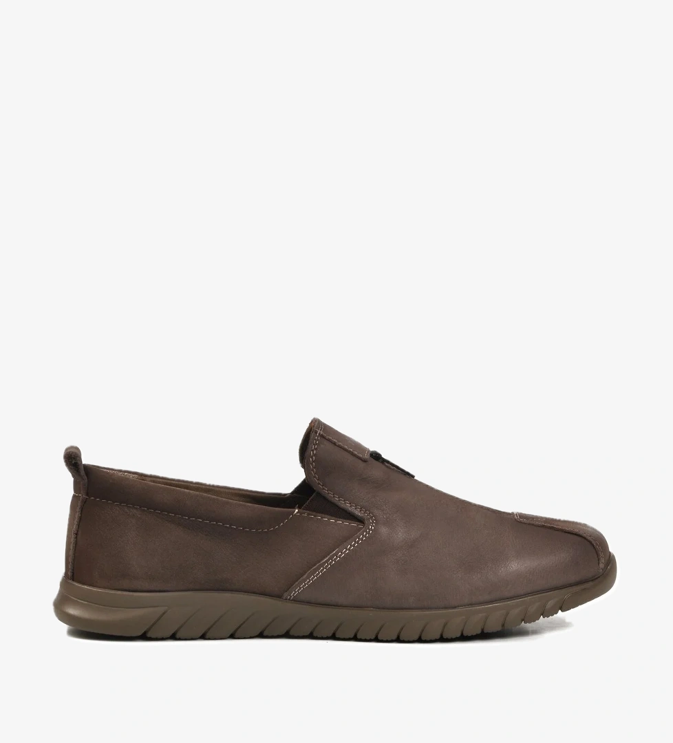 Marcomen Siyah Vizon Nubuk Hakiki Deri Erkek Casual Ayakkabı 152-19028 M model görseli