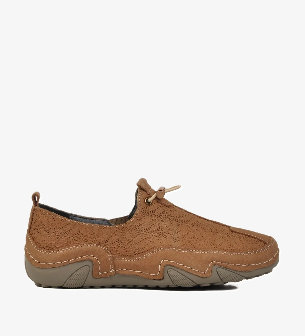 Vizon Hakiki Deri Kadın Casual Ayakkabı 124-3 Z