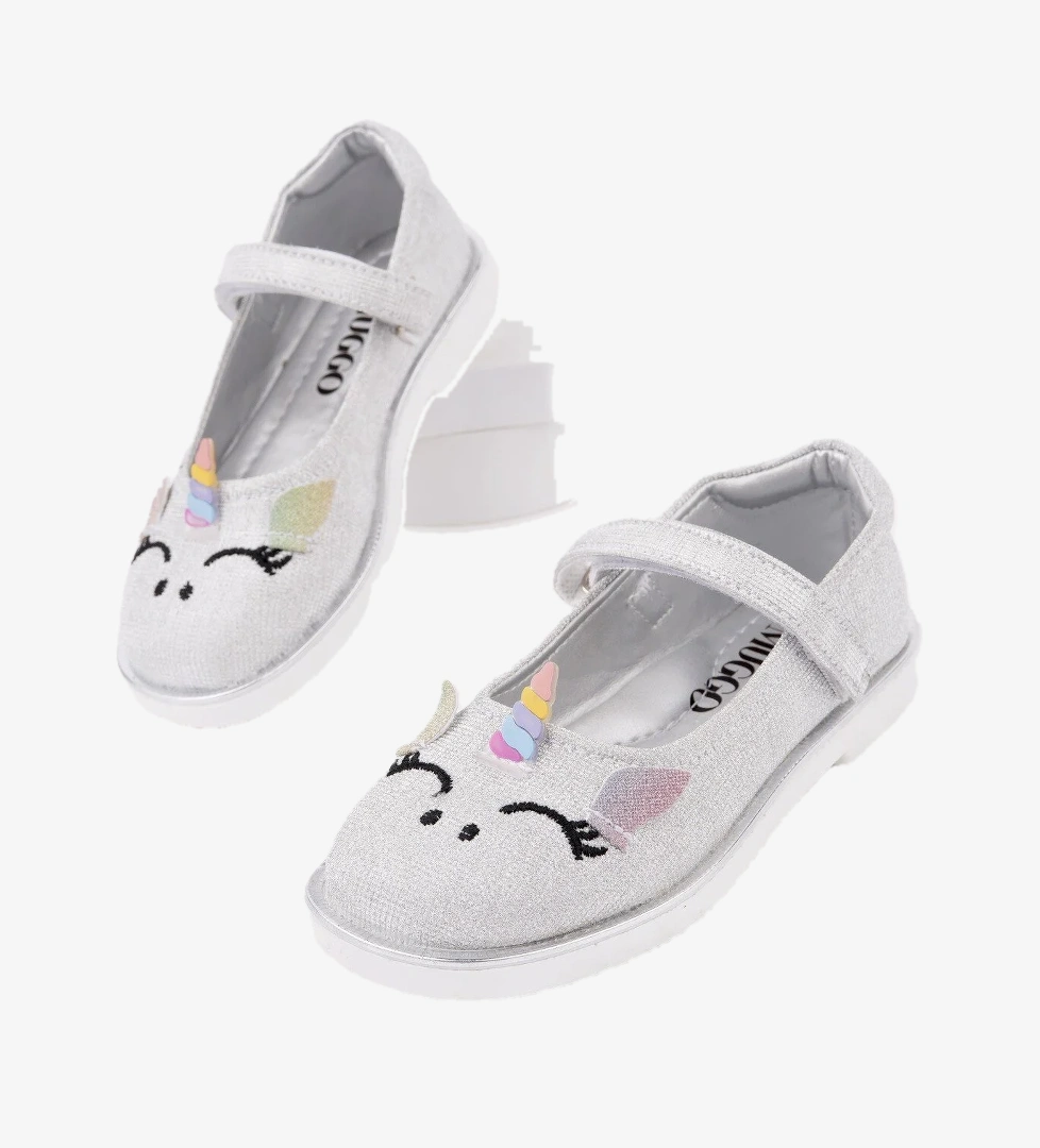 PATY Cırtlı ve Simli Günlük Kız Çocuk Babet - Görsel 1