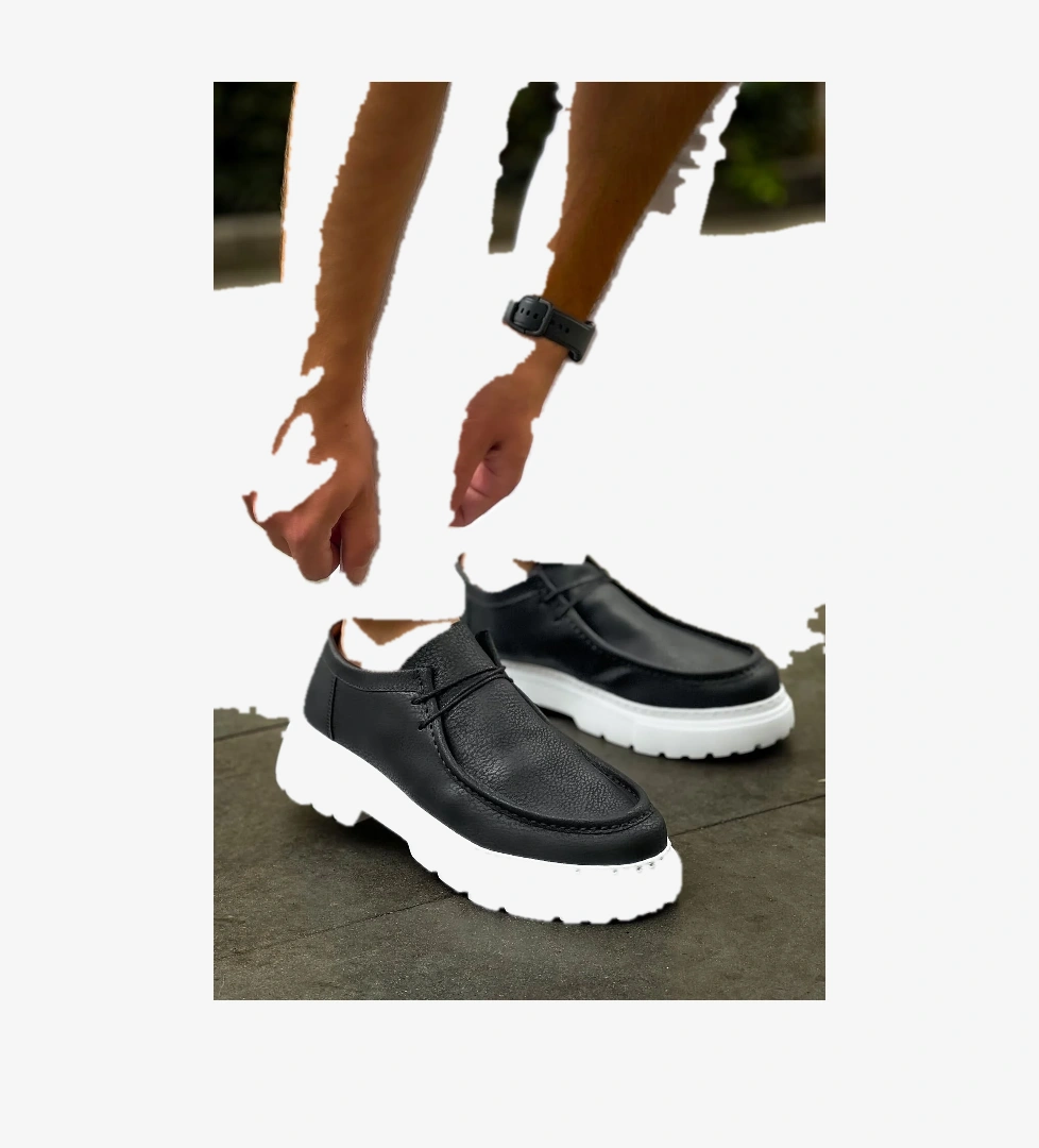Bağcıklı Erkek Günlük Ayakkabı Siyah - Görsel 1