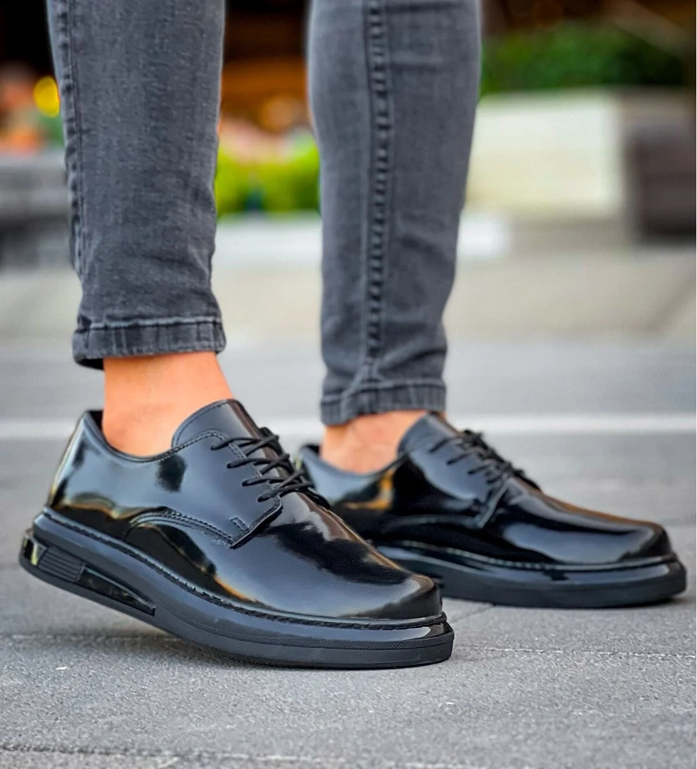 Pabucmarketi Bağcıklı Erkek Günlük Ayakkabı Siyah model görseli