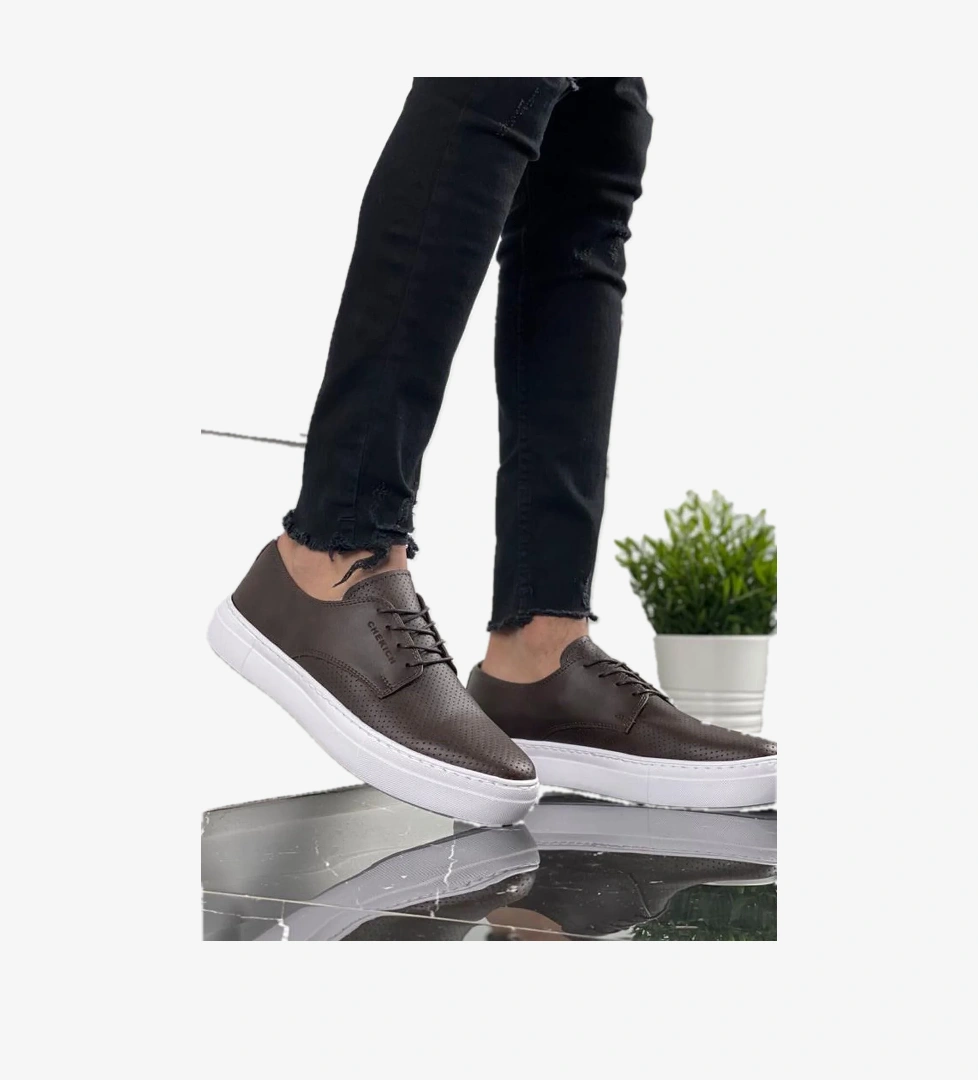 Bağcıklı Erkek Günlük Ayakkabı Kahve