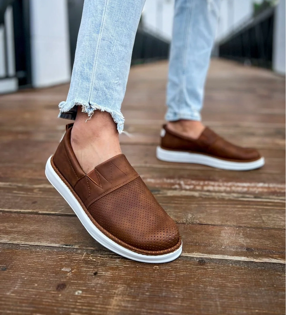 Düz Erkek Günlük Ayakkabı Taba