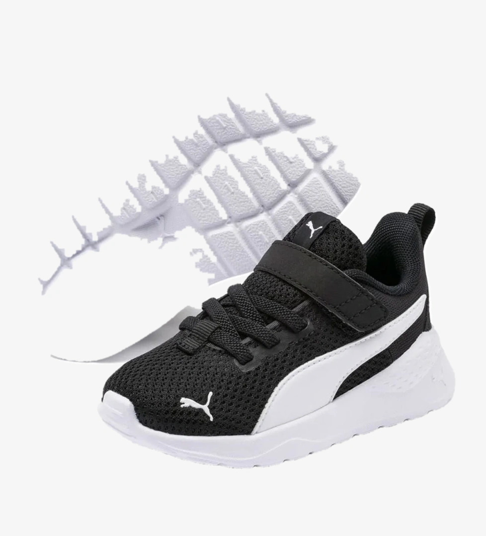 Anzarun Lite Çocuk Siyah Spor Ayakkabı (372010-01) - Görsel 1