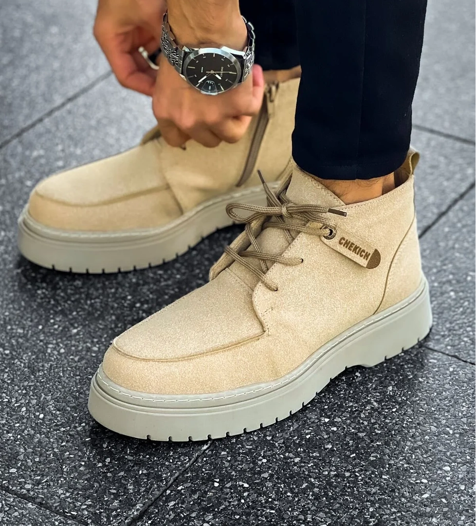 Bağcıklı Erkek Worker Bot Kum - Görsel 1