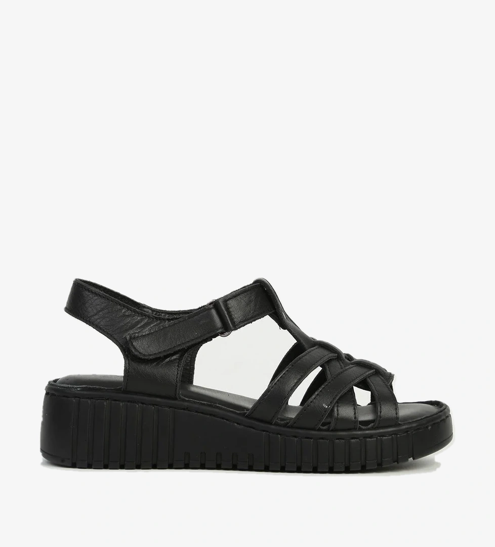 Kadın Deri Siyah Topuklu Ayakkabı PC-54787