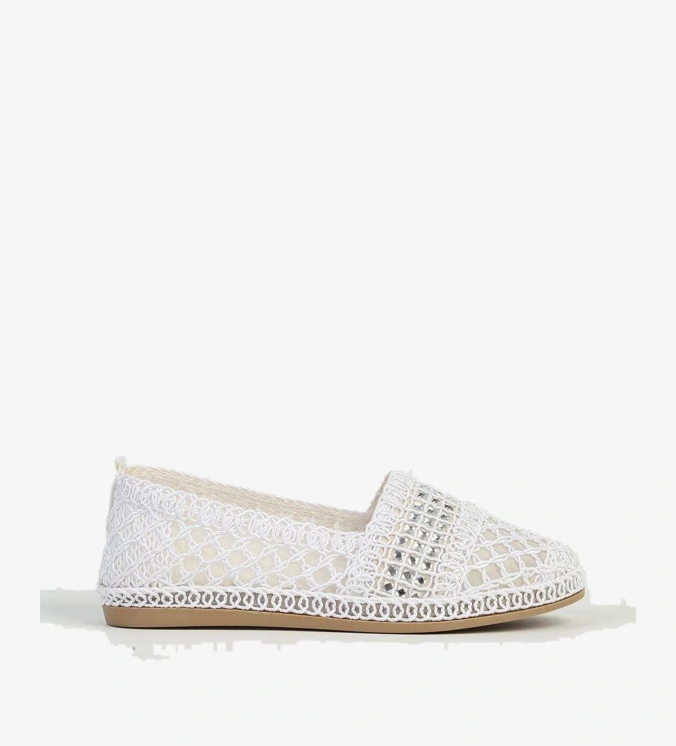 Beyaz Kadın Babet Ayakkabı PC-54570