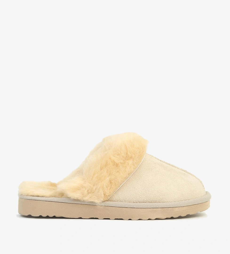 ® | PC-54392 - Kadın Siyah İçi Tüylü Terlik