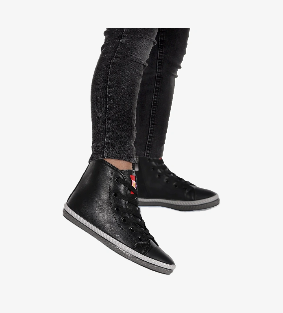 Pant Günlük Bağcıklı Fermuarlı Erkek Bebek Spor Ayakkabı Siyah