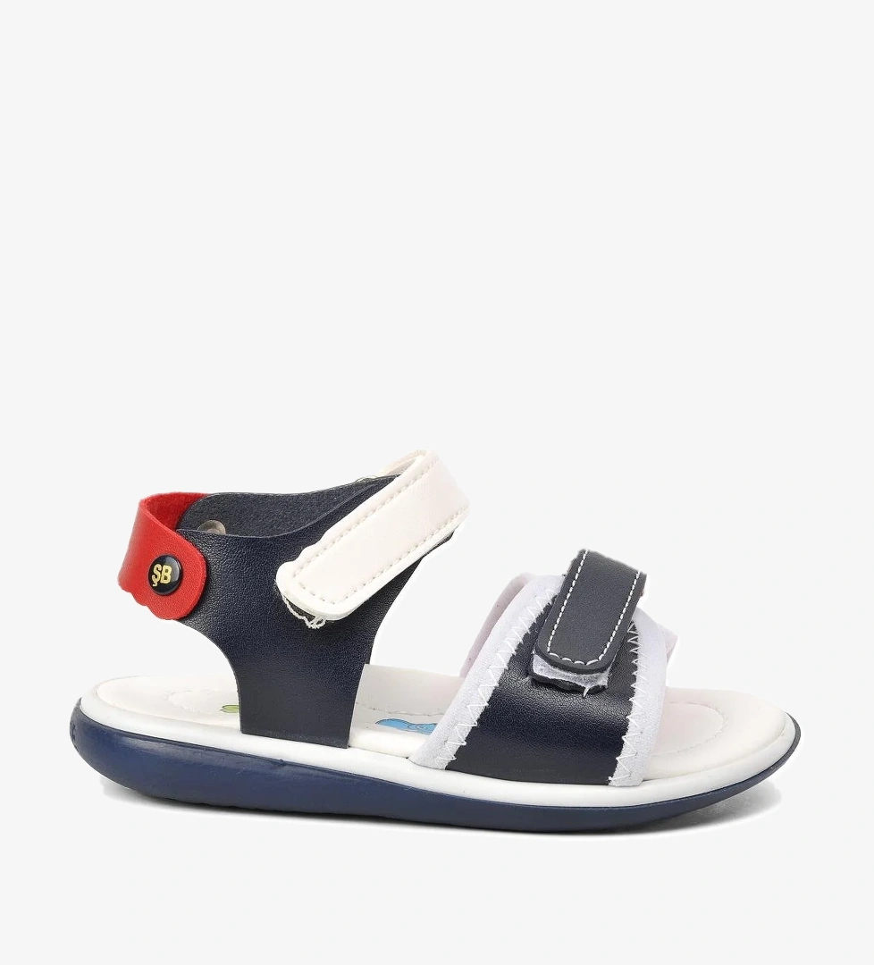 A Spor Aspor Lacivert Kırmızı Unisex Çocuk Sandalet model görseli