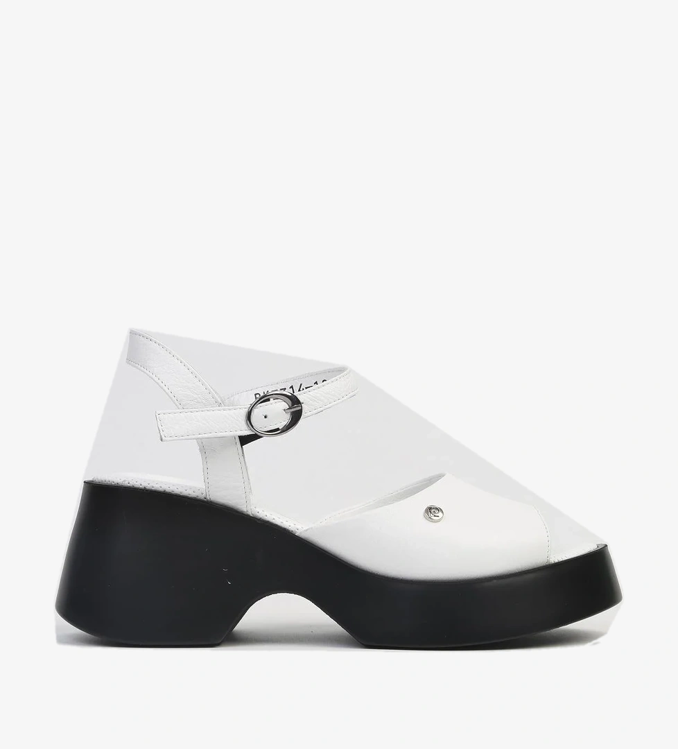 ® | PC-7203- 3968 Beyaz-Kadın Topuklu Ayakkabı