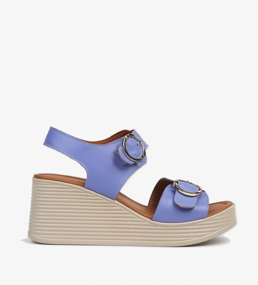 ® | PC-7213- Mor-Kadın Dolgu Topuk Ayakkabı