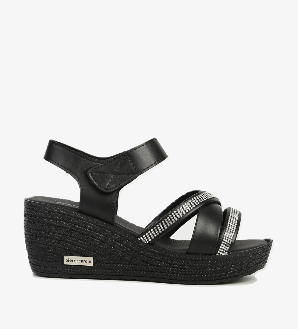 Pierre Cardin Siyah Kadın Topuklu Ayakkabı PC-7473 model görseli