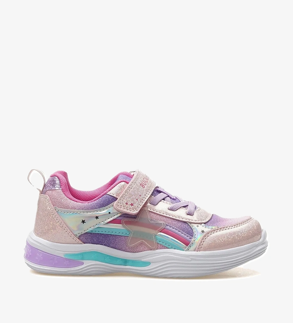Stary Kız Çocuk Işıklı Günlük Spor Ayakkabı 25y Buck3024 F Pembe - Görsel 1