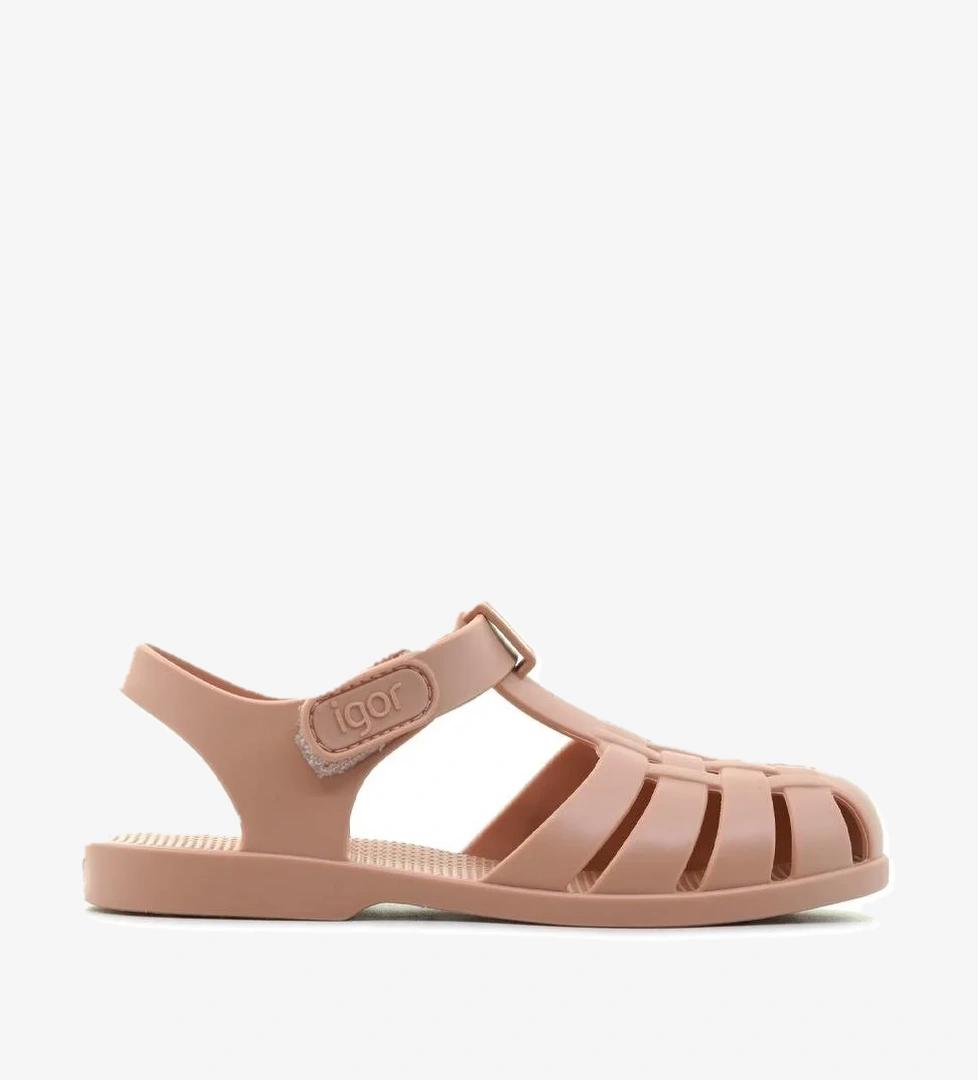 İgor Clasıca Velcro Kaydırmaz Taban Çocuk Sandalet (26-34) 23y Ks10288 Clasıca V. Pudra