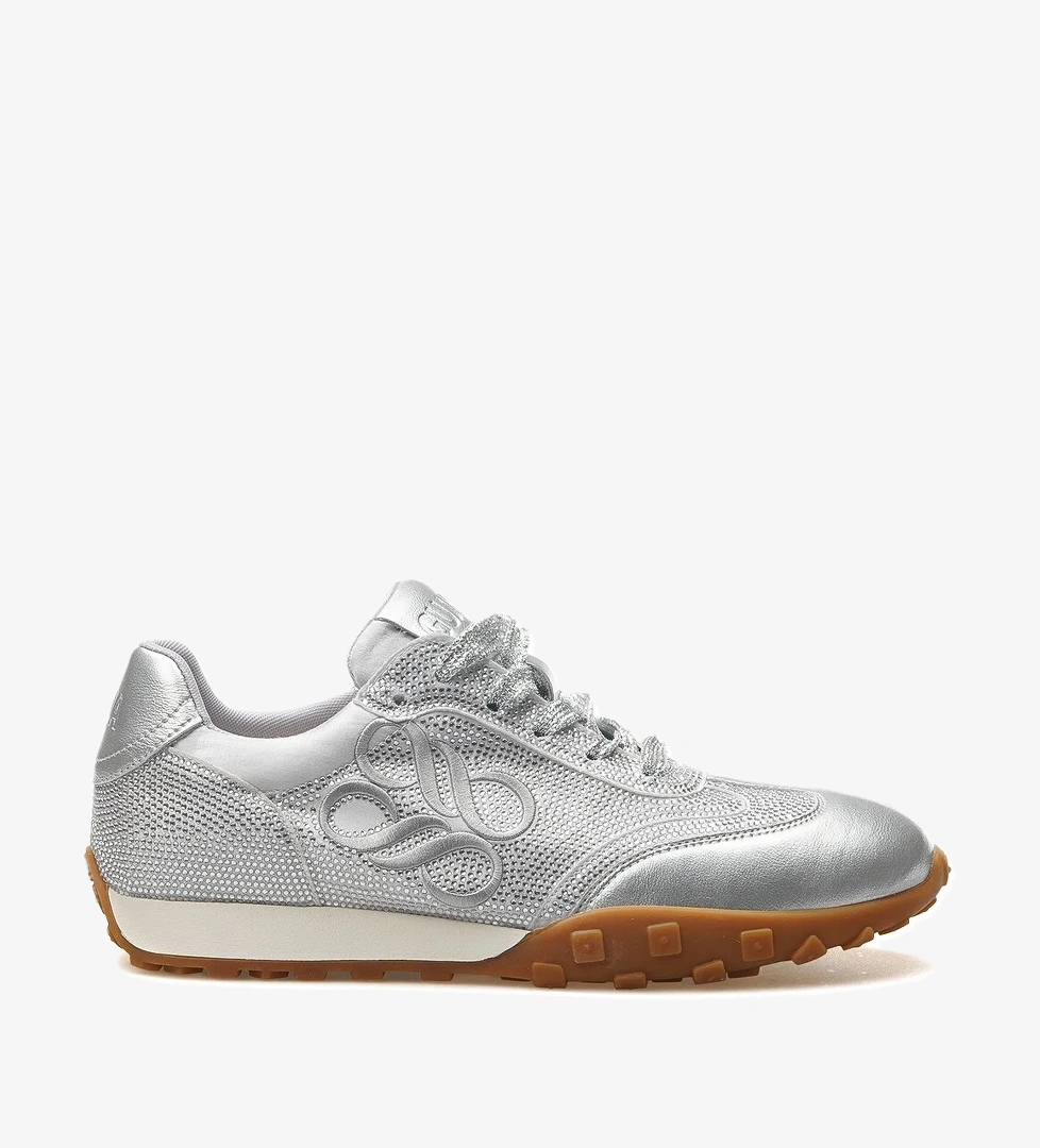 Kadın Taş Detaylı Sneaker Günlük Ayakkabı 25y 25y318 Z Gümüş