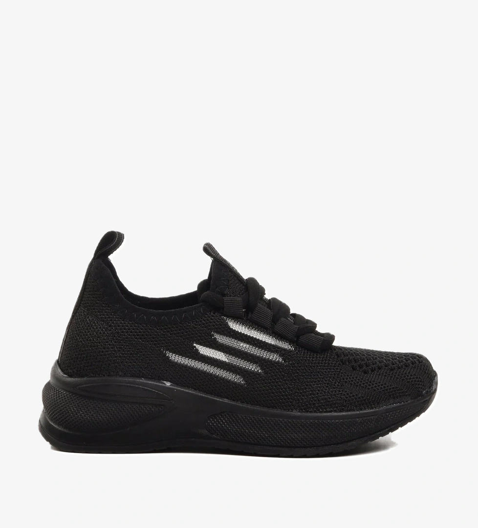 Siyah Çocuk Yürüyüş spor ayakkabısı