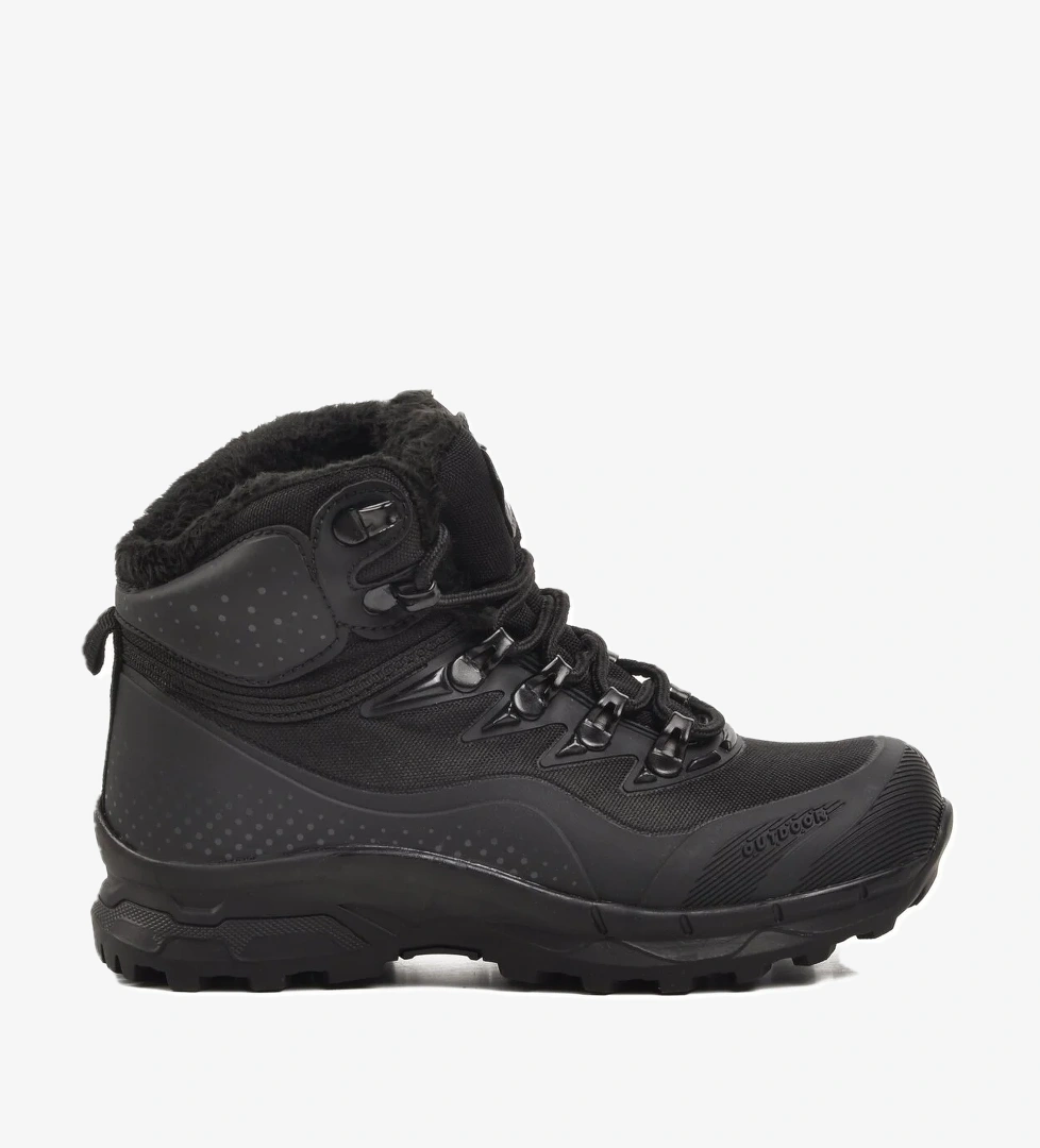 Siyah Siyah Çocuk Trekking ve Outdoor Bot - Görsel 1