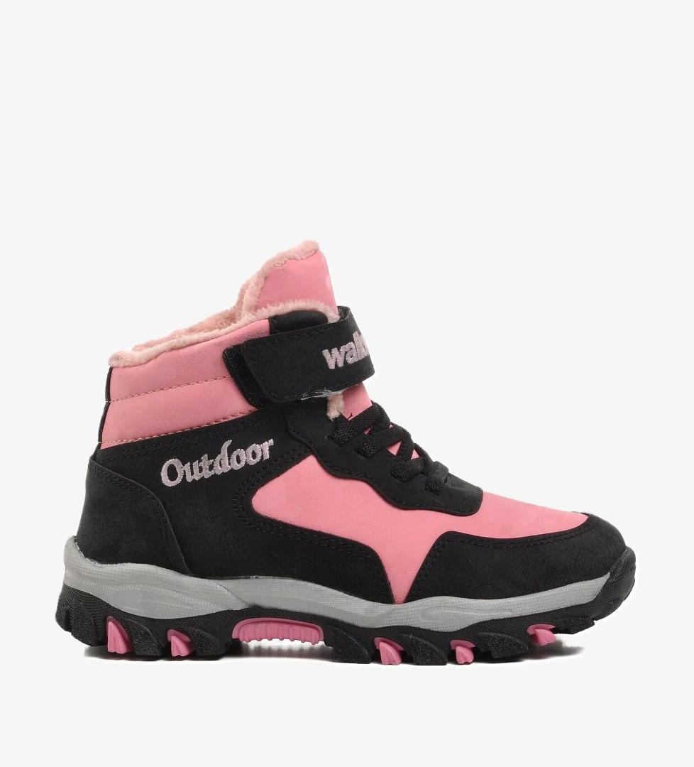 Pembe Cırt Cırtlı Çocuk Trekking ve Outdoor Bot - Görsel 1