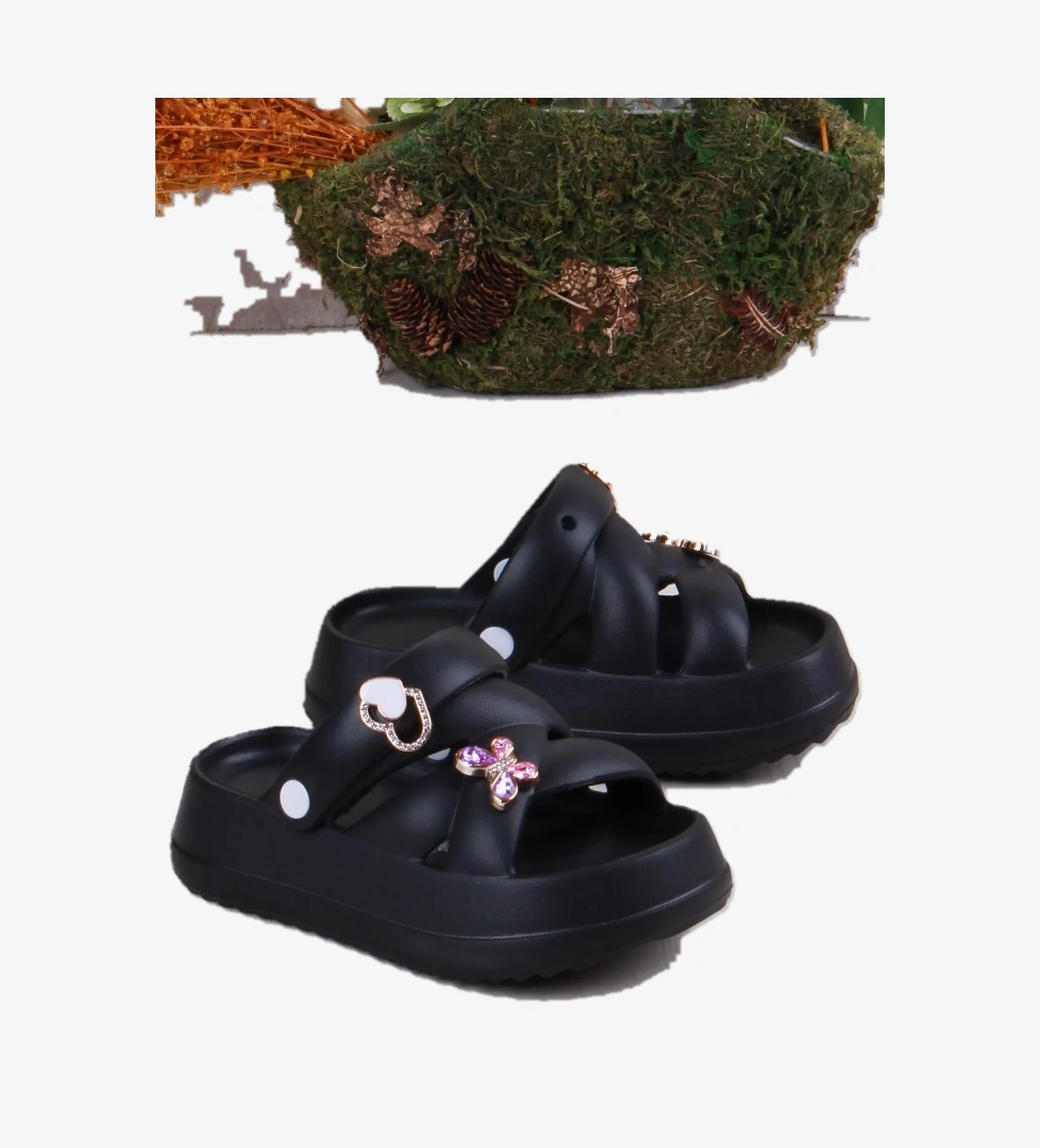 Clx 6980 Plaj Deniz Havuz Terliği Hafif Rahat Esnek Kız Çocuk Terlik