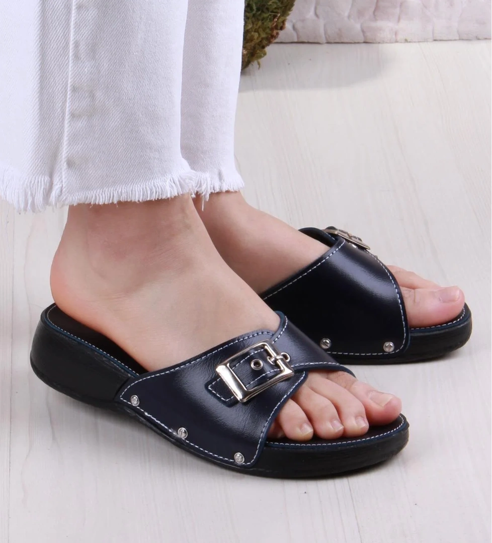 Elis 1001 Rahat Tokalı Ortopedik Kadın Terlik - Görsel 1