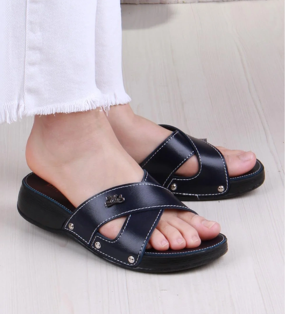 Elis 1005 Rahat Çapraz Bantlı Ortopedik Kadın Terlik