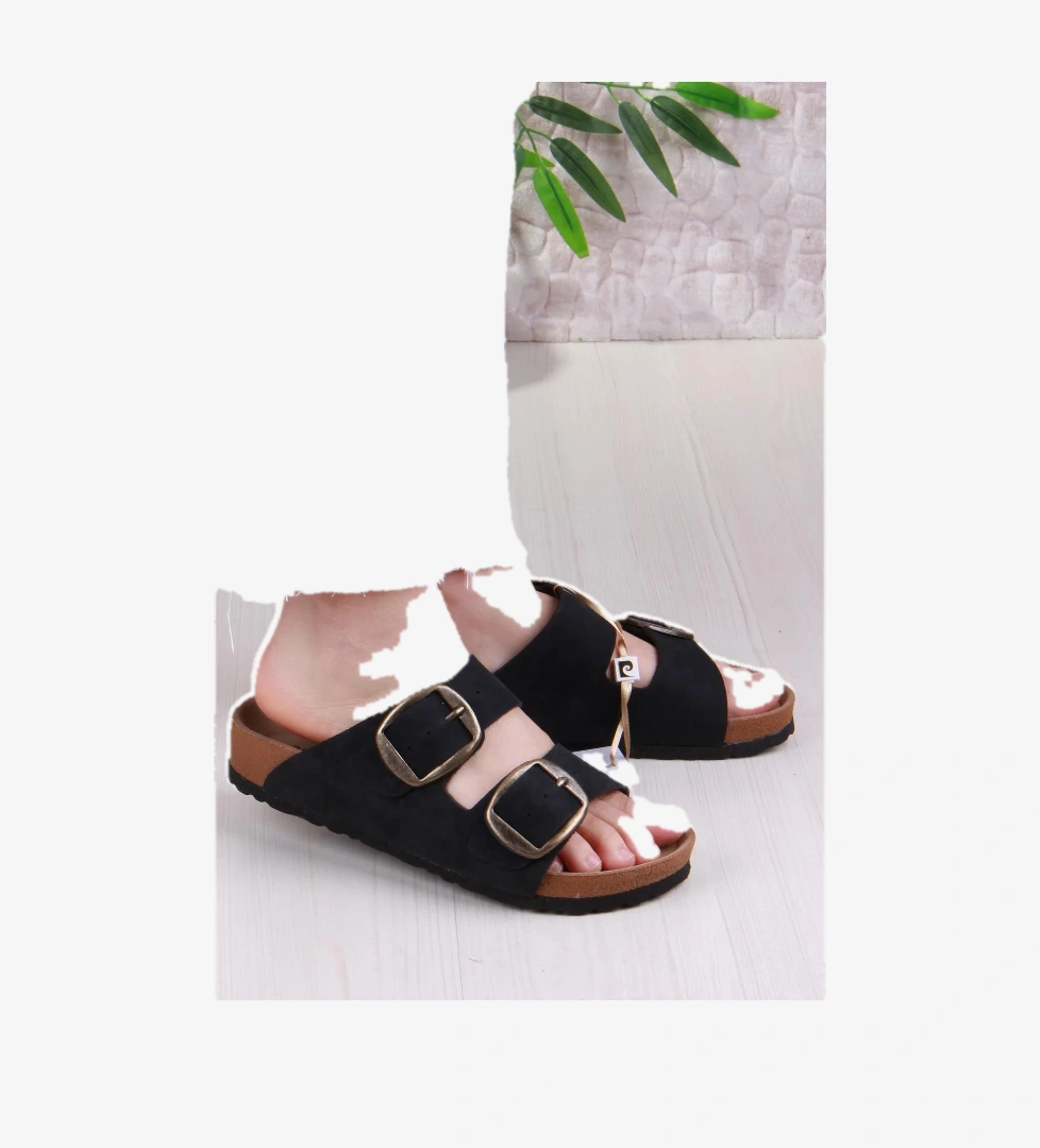 Pierre Cardin 7551 Anatomik Rahat Orijinal Ürün Çift Tokalı Kadın Terlik model görseli