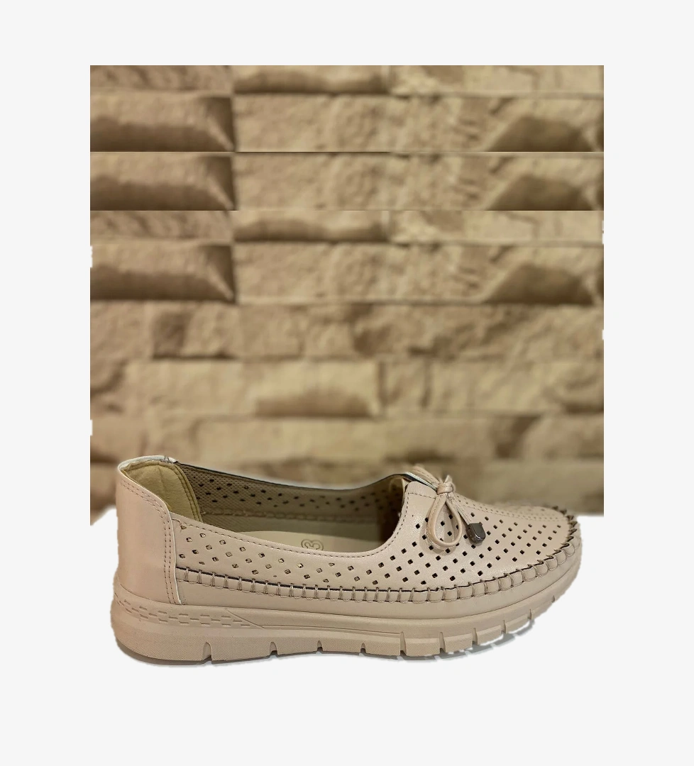 Kadın Anne 4 Nokta Ortopedik Terletmez Kaymaz Anatomik Taban Ayakkabı Günlük Kadın Casual Babet 1021-111-0008