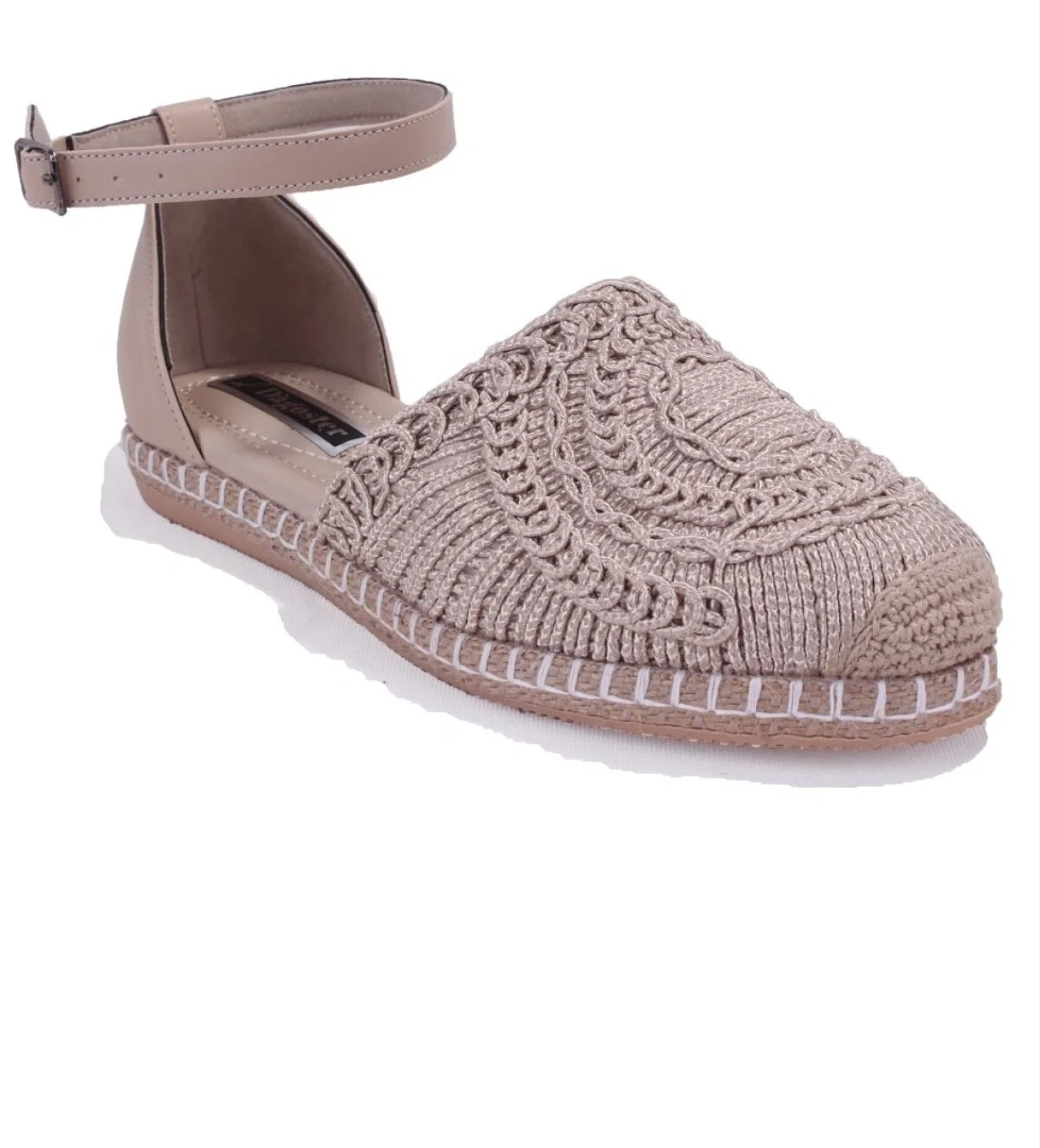 DZA07-1155198 Ten Triko Günlük Babet Kadın Ayakkabı