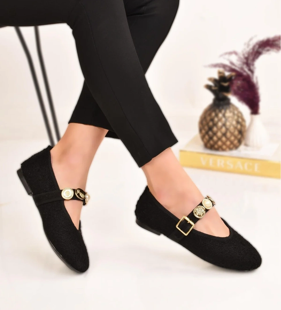 Kadın Günlük Babet Tokalı Ayarlanabilir Hafif Rahat Ayakkabı - Görsel 1