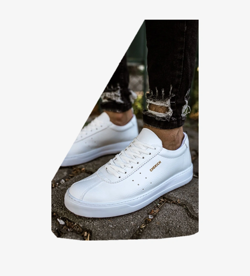 Bağcıklı Erkek Günlük Ayakkabı Beyaz