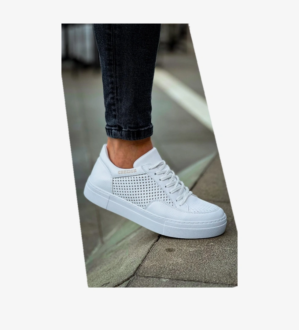 Bağcıklı Erkek Günlük Ayakkabı Beyaz