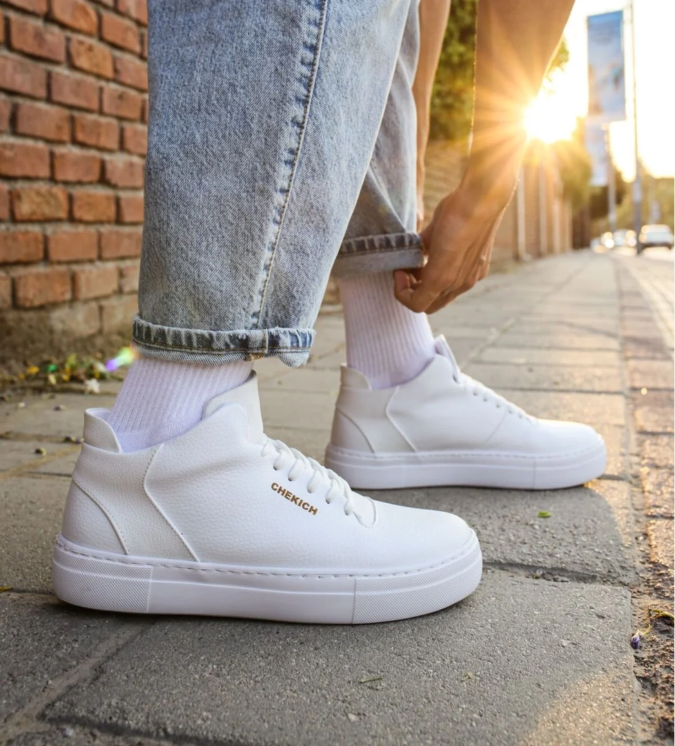 Bağcıklı Erkek Günlük Ayakkabı Beyaz