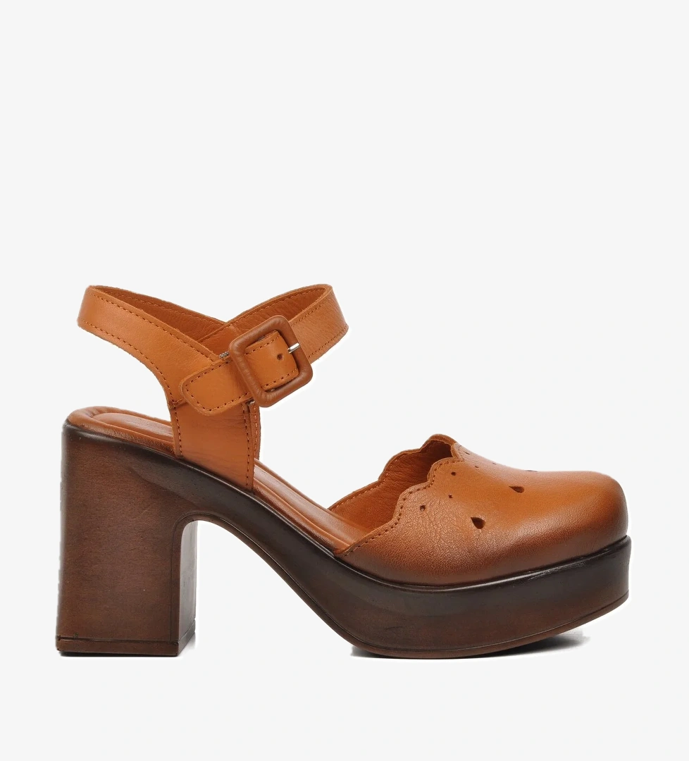 Taba Kadın Topuklu Ayakkabı