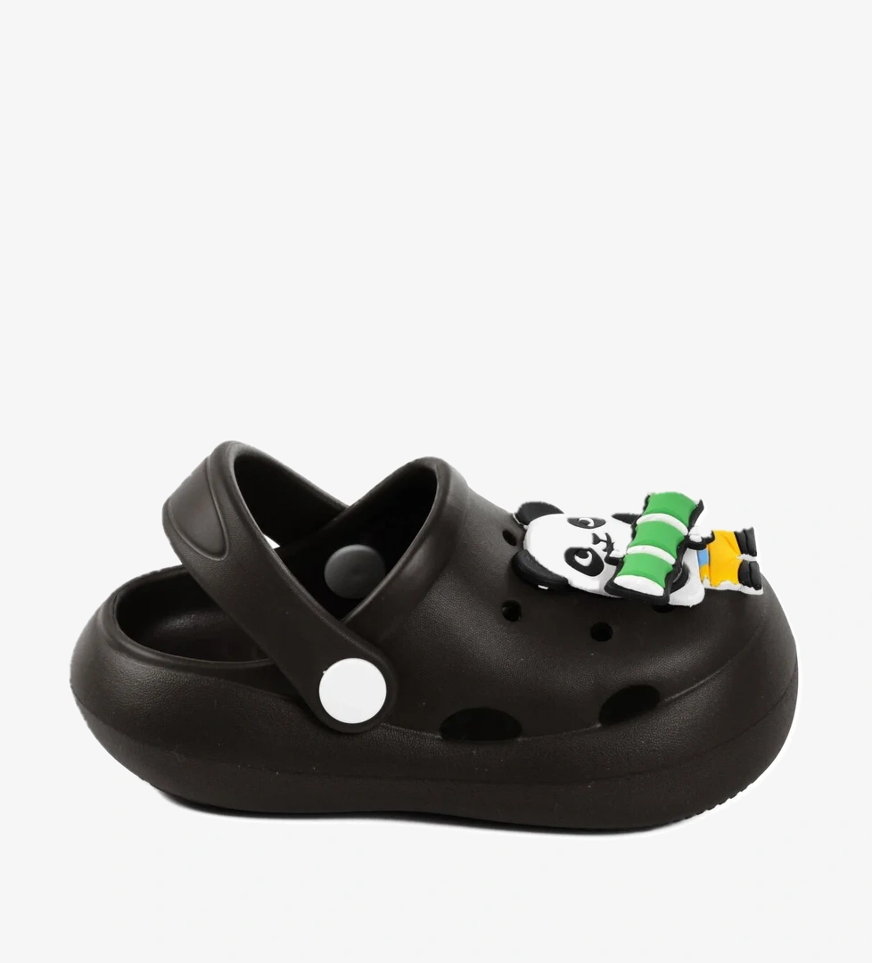 Siyah Kız Çocuk Sabo Terlik Yumurcak F