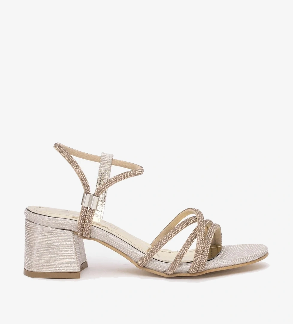 Ayakkabı Fuarı Elit MST780L Kadın Klasik Topuklu ayakkabı Altın model görseli