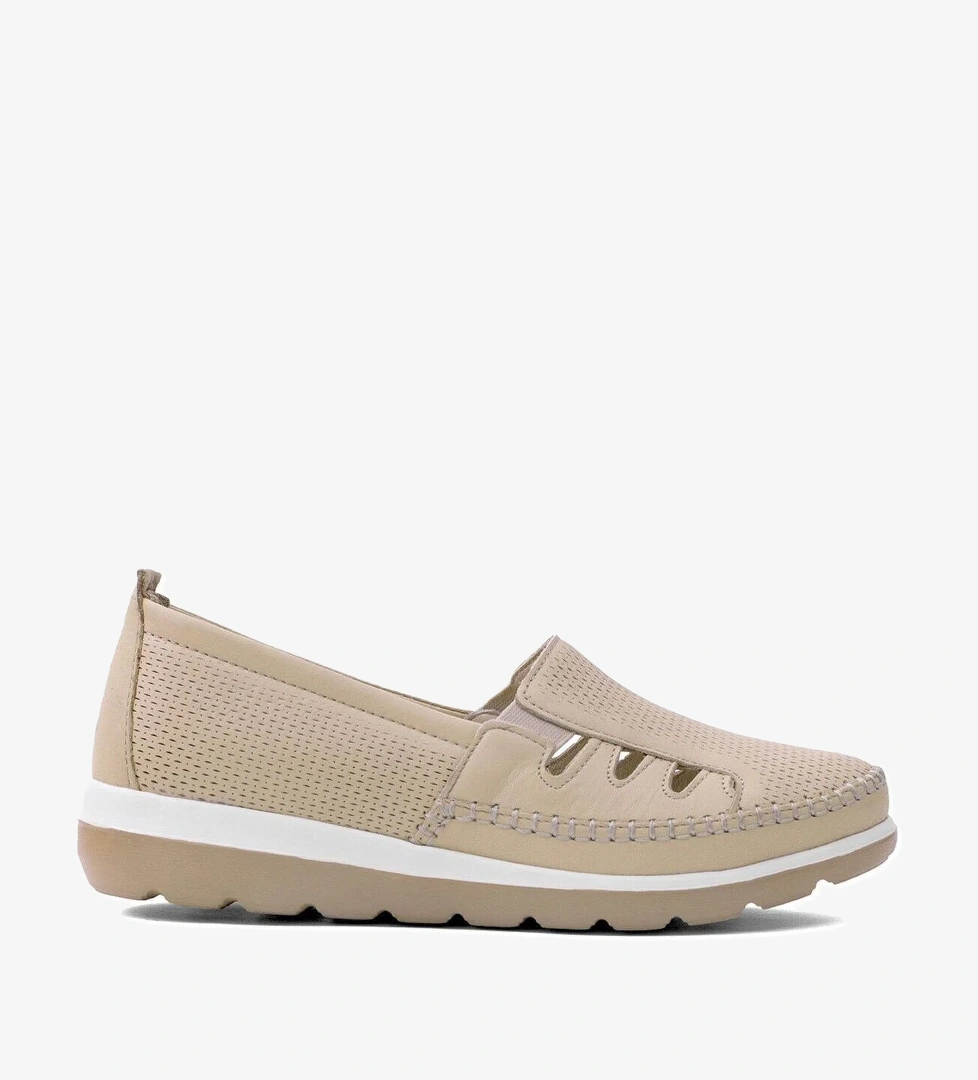 Z110 Kadın Hakiki Deri Ortopedik Casual Ayakkabı