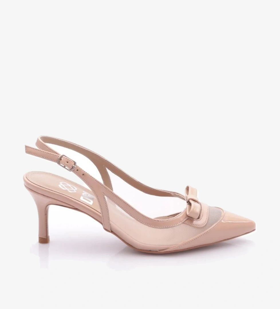 5628 Kadin Sivri Burun Topuklu Ayakkabi - Görsel 1