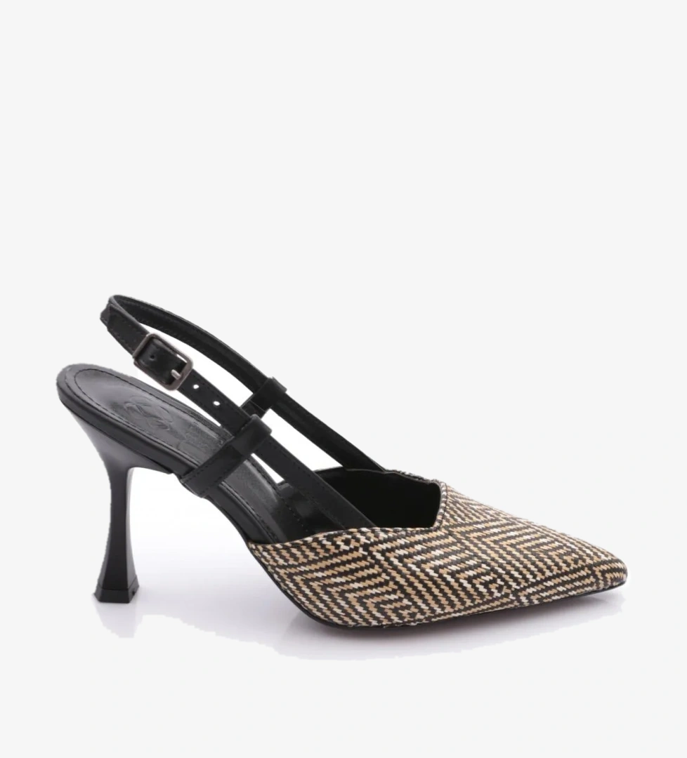 4050 Kadin Sivri Burun Topuklu Ayakkabi - Görsel 1