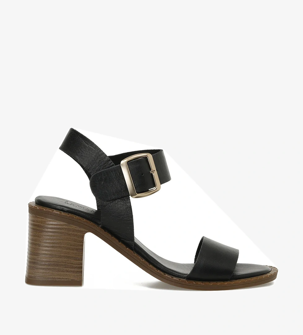 İnci INCI DORA.D 5FX Siyah Kadın Topuklu Sandalet - Görsel 1